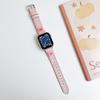 Capa de Couro com Logo de Urso Xadrez Fresca e Simples Adequada para Apple Watch iWatch 12ª Geração 11/10 Ultrase