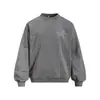 Sudadera con capucha de cuello redondo lavada con estampado de estrella americana para hombre, holgada, para primavera y otoño, ropa deportiva casual, moda urbana
