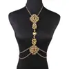 Collar de Joyería de Venta Caliente Transfronterizo Clásico Europeo y Americano Moda Diamante Largo Multicapa Cadena Corporal Cadena de Cintura en stock