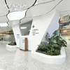 Banqueta de Assento em Terrazzo Redondo para Cova de Árvore Conjunto Comercial Plaza Externa Parque Paisagismo Lazer Floreira Banqueta