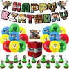 Decorações de Festa de Aniversário do Minecraft Balão Bolo Bandeira Decoração Fábrica de Origem Decoração de Atmosfera Cartoon