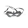 Máscara de Renda Elegante Preta Festa de Halloween Baile de Máscaras Meio Rosto Máscara para Olhos Máscara Veneziana Sexy para Mulheres