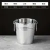 Cubo de hielo de acero inoxidable para cubitos de hielo, cubo de cubitos de hielo para bar KTV, cubo para hielo seco, cubo enfriador de cerveza, mini cubo de almacenamiento en frío