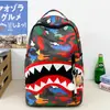Mochila de Marca Personalizada Tendência para Homens, Novo Modelo 2026, Mochila Escolar para Estudantes, Mochila com Boca de Tubarão, Mochila de Viagem Outdoor de Grande Capacidade