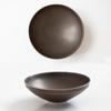 Diseño original hecho a mano cuenco de té grande de cerámica negra cuenco para matcha cuenco para postre cuenco Zen vegetariano taza song cuenco cubo