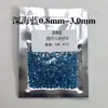 0,8Mm-3,0Mm Safira de Águas Profundas Pedra Solta Formato Redondo Zircônia Azul Profundo Pedras para Joias Inlay de Atacado Pedras Cz
