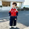 Uniforme de Béisbol para Niños Ultraman Set de Otoño 2026 Nuevo Elegante Ropa de Bebé Primavera y Otoño Estilo Coreano Chaqueta Conjunto de Dos Piezas