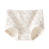 Pantalones Cortos tipo Boxer de Algodón Puro Extendido 10A Antibacterianos en la Entrepierna para Prevenir el Virus del VPH Delgados de Cintura Media-Alta Control de Abdomen Cubre Cadera Color Contrastante