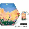 Sombrilla de protección solar ultraligera para mujer, adecuada tanto para días soleados como lluviosos, plegable, resistente a los rayos UV, compacta y portátil, sombrilla de verano