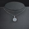 Collar de mujer de alta gama con nicho geométrico redondo estilo ins transfronterizo de Amazon Europa y América, lujo ligero x7220