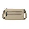 2026 Nova Moda Primavera Cedo Simples Impermeável Nylon Bolsa Feminina Bolsa de Ombro Versátil Leve Bolsa Transversal com Múltiplos Compartimentos