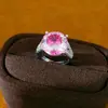 Anillo abierto redondo geométrico de circonita, estilo nicho de alta gama, estilo europeo y americano, joyería de moda única y exagerada al por mayor
