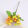 Adereços de Fotografia de Frutas Vermelhas Médias Simuladas Acessórios para Arranjo de Flores Caseiro Frutas Vermelhas Simuladas Decoração de Natal Mirtilo Frutas Vermelhas