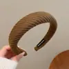 Diadema floral vintage para mujer, diadema tejida romántica francesa con lazo y cinta, pinza para el pelo de borde ancho, tocado para banquete de boda