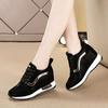Zapatos de Mujer con Aumento de Altura para Otoño e Invierno, Estilo Coreano, Combinan con Todo, Blancos, Adelgazantes, Deportivas Casuales para Viajes, Mujer