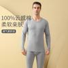 Longsha Outono Roupas e Calças Terno masculino Algodão Puro Algodão Meninos Base Fina Algodão Suéter Masculino Roupa Interior Térmica para o Inverno