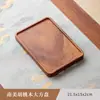 Bandeja de madera de nogal al por mayor en stock, suministros simples de madera maciza para hotel, bandeja de té, soporte para olla de una sola capa, rectangular, estilo japonés, para uso doméstico
