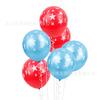 Balão de Látex Estrela de Cinco Pontas Full Print Vermelho e Azul de 12 polegadas Balão de Decoração para Cena de Festa de Aniversário Atacado Conjunto Completo