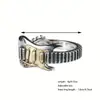 Anillo para Hombre Guitarra Eléctrica Estilo Rock Punk Diseño de Nicho Ins para Mujer Hip-Hop Anillo Ajustable para Dedo Índice Personalidad