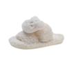 2026 Novas Pantufas de Algodão Peludas com Solado Plano de Desenho Animado Fofo com Lã de Cordeiro, Antiderrapantes para Uso Doméstico e Adequadas para Uso Externo, Sapatos de Algodão de Inverno