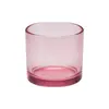 Taza de Cristal de Colores Creativa para Velas Taza de Aromaterapia Portavelas Adornos de Joyería Portavelas de Cristal Esmerilado de Colores Transfronterizo Aromaterapia