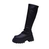 Botas hasta la rodilla de suela gruesa, Botas por encima de la rodilla, Otoño e Invierno 2025 Nuevo Popular Look Adelgazante de Caña Alta Botas de Caballero