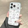 Capa Adesivo Grafite Coelho Miffy para Apple 16PROMAX, Capa Macia iPhone 15Plus, 14 Estilo Fresco e Simples
