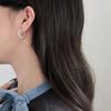 Pendientes de plata de ley S925 nuevos en vivo, diseño de espiral para mujer, plata lisa, simple, moda, personalidad, pendientes femeninos al por mayor