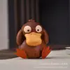 Sândalo Dourado Pato Amarelo Pequeno Estatueta de Animal de Estima Madeira de Nogueira Psyduck Decoração de Carro Celebridade da Internet Patinho Feio Zootopia