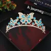 Nova Coroa de Noiva Luxuosa com Diamantes Completa Faixa de Cabeça Acessórios para Vestido de Noiva Temperamento Elegante Coroa de Noiva de Cristal