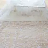 Tecido de Renda Floral Bordado, Renda de Malha Resistente, Tecido Tridimensional para Vestidos Qipao, Tecido com Apliques
