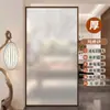 Película de vidrio anti-miradas estilo chino ventana de sala de estar china cocina ventana de baño papel esmerilado pegatina de ventana de privacidad