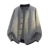 Nuevo suéter de punto de imitación de dos piezas para otoño e invierno para hombres y parejas, chaqueta cárdigan, estilo old money, cálido, venta al por mayor de fábrica transfronteriza