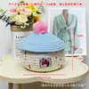 Cesta de Almacenamiento para Pastel de Muñeca Divertida Juguetes para Niños Cesta Tejida de Cuerda de Algodón de Dibujos Animados Caja Organizadora de Bocadillos para Escritorio de Sala de Estar