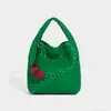 Bolso Tejido Hecho a Mano de Alta Gama para Mujer Verano 2026 Nueva Moda Bolso Tote de Gran Capacidad para Hombro Cruzado