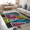 Suministro directo de fábrica tendencia geométrica graffiti alfombra para sala de estar dormitorio vestidor alfombrilla de cocina felpudo venta al por mayor