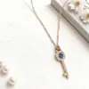 Estilo explosivo nuevo precio especial moda todo partido tendencia collar de acero de titanio para mujer alta calidad retención de color doble capa tres capas collar