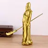 Estatueta de Guan Guan Er Ye de Cobre para Decoração de Casa, Estátua de Guan Yu para Sala de Estar, Empresa, Loja e Decoração de Cerimônia de Inauguração