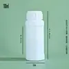 Suministro puntual de fábrica botella química blanca a prueba de luz botella sellada engrosada para pesticidas botella HDPE para subenvasado de fertilizante líquido