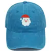 Gorra de Béisbol Vintage Bordada de Santa Claus Transfronterizo Regalo de Navidad Unisex Casual Versátil Gorra de Moda