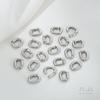 Hebilla Universal Ovalada con Forma de O con Extremos Abiertos Chapada en Oro de 14K Galvanizado Hecha a Mano DIY Pulsera de Perlas Collar Joyería Hebilla de Conexión