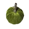 Decoración de Calabaza Simulada 5-6 cm, Adorno de Calabaza de Terciopelo para Halloween, Festival de la Cosecha, Acción de Gracias, Decoración del Hogar
