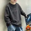 Moletom Infantil 2026 Primavera e Outono Novo Estilo Coreano Infantil Fino Elegante Pulôver para Crianças de Meia-Idade e Mais Velhas Versátil Roupa Infantil Top