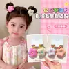 Ligas para el cabello de flores para niñas, Cuerdas para el cabello, Accesorios para el cabello de estilo coreano de alta elasticidad que no dañan el cabello, Cuerdas para el cabello para niñas, Accesorios para el cabello para niños