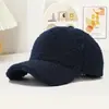Gorro Plano de Lana de Cordero de Color Sólido para Otoño e Invierno, Logo Personalizable, Gorra de Béisbol Cálida a la Moda, Gorra Versátil Estilo Coreano