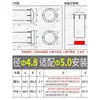 Coluna Guia de Luz Transparente LED Ldk5.0 com Cabeça Plana e Design de Entalhe, Tipo Push-Pin Coluna Guia de Luz de PC Luz Indicadora Coluna Translúcida