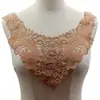Gola de renda solúvel em água peça de corsage de renda de poliéster gola falsa vazada acessórios de vestuário DIY posição da gola renda