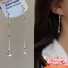2024 nuevo [paso a paso] nuevos pendientes largos de borla de plata rota china para mujer. Aretes Premium Sense 925