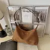 Bolso de Hombro Cruzado de Felpa y Gamuza Versátil Bolso de Mano de Nicho Retro Escarchado Bolso de Hombro Bolso de Hombro Cruzado Estilo Otoño Nuevo Bolso Dumpling