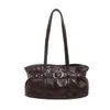 Bolso Tote de Gran Capacidad Estilo Retro para Mujer 2026 Nuevo Estilo Moda Versátil Bolso de Hombro Transfronterizo de Moda Bolso Cruzado